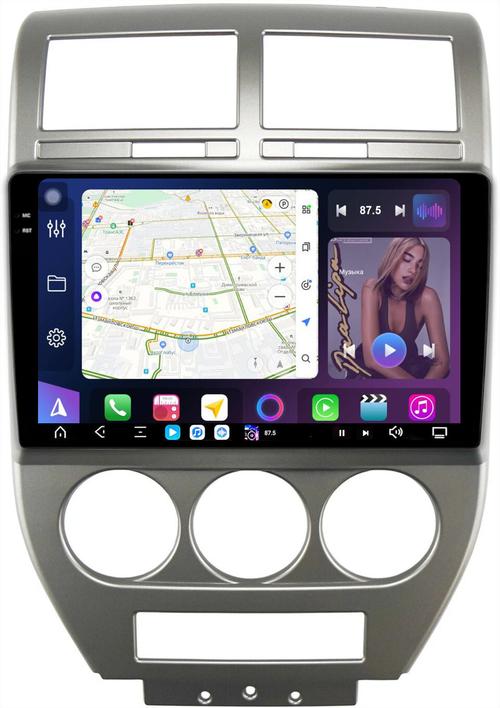 Магнитола для Jeep Compass 2006-2010 - FarCar S500-TS20 монитор 10.36" 2K QLED на Android 14, Быстрейшая, CarPlay, 4G SIM-слот