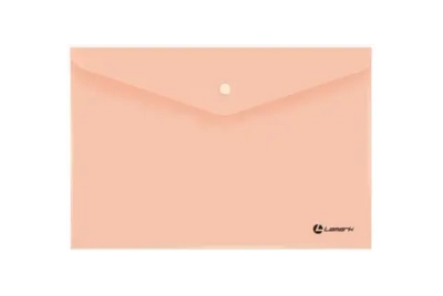 Папка на кнопке A-4 180мк пастель абрикосовый LAMARK PE0430-AP