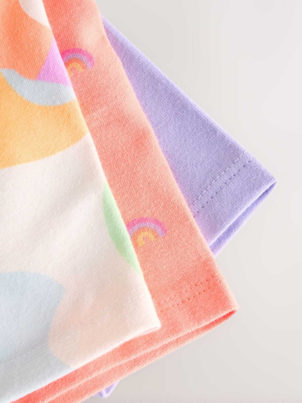 Шорты-велосипедки для девочки Next E65-377, 3 шт., Персиковый, Сиреневый