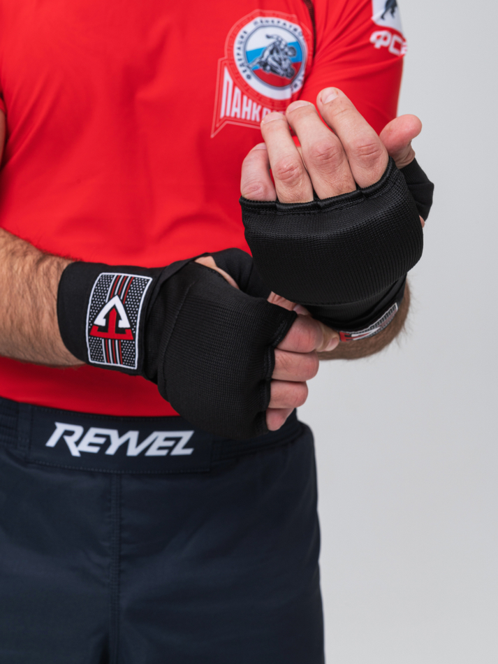 Бинты быстрые для бокса гелевые TS Sport (черные)