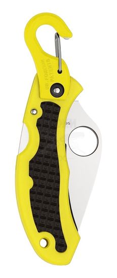 Складной нож Spyderco Snap-It C26PYL c клинком из стали H1, рукоять FRN