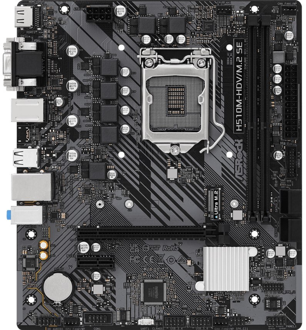 Материнская плата mATX ASRock H510M-HDV/M.2 SE