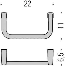 Полотенцедержатель 22см. Colombo Lulu B6231GL, золото схема