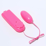 Розовое гладкое виброяйцо с выносным пультом (Цвет: розовый)