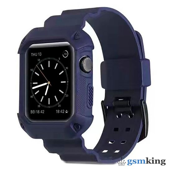 Protective Silicone Case Midnight Blue (Синий) for Apple Watch
