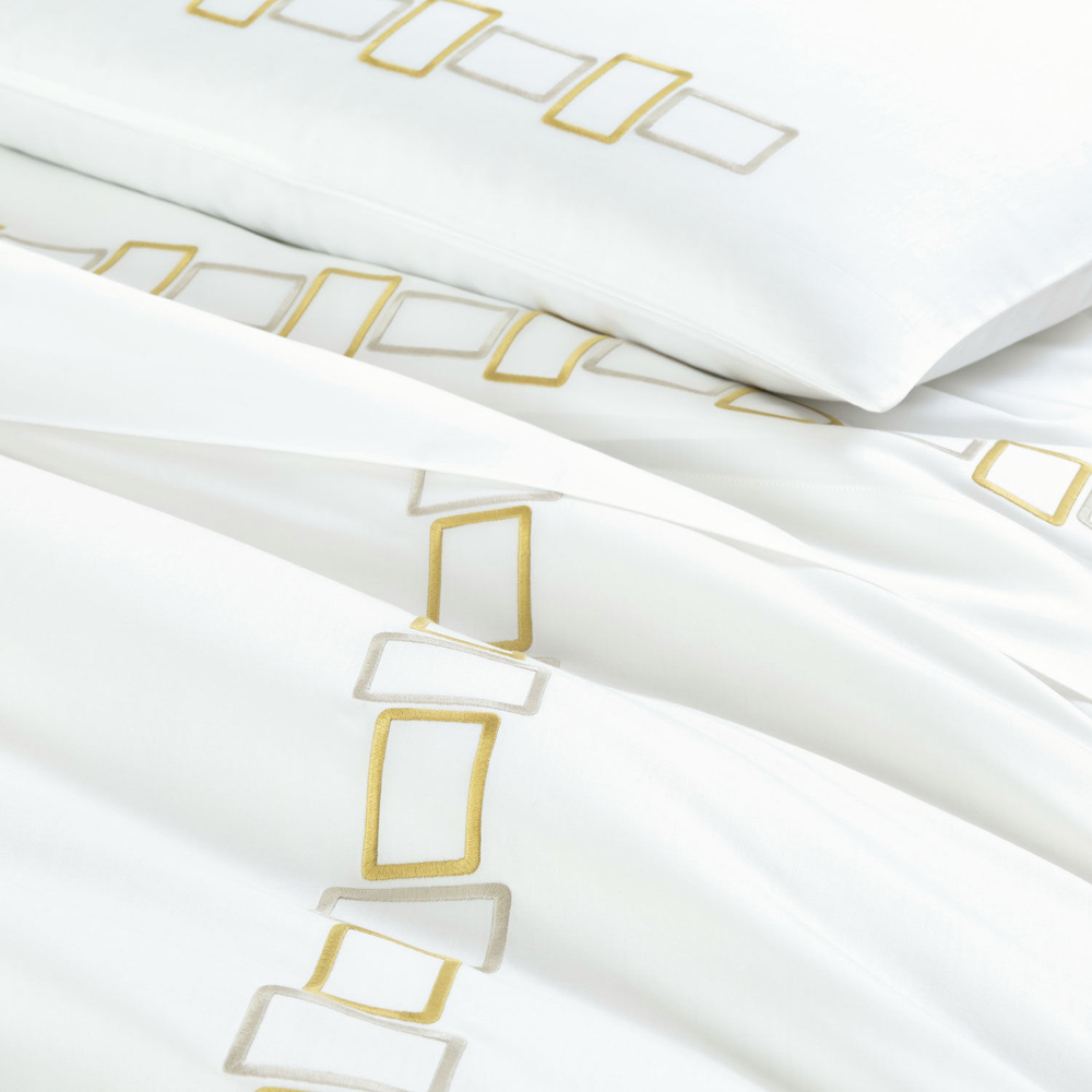 Постельное белье Bold Bicolor Embroidery Savage Beige/Olive (240 x 220 см)