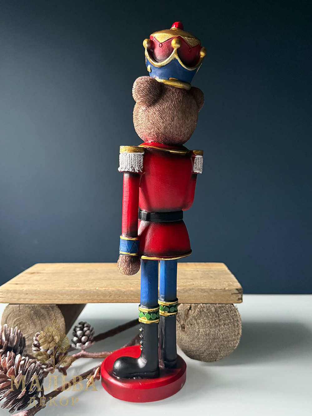 Декор "Медвежонок-солдатик" 10х9х31 см