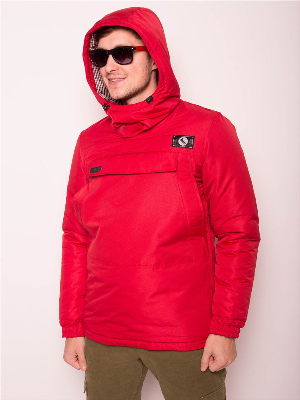 Анорак зимний мужской Город Горький красный