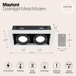 Встраиваемый светильник Technical DL008-2-02-W