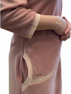 Халат велюровый на молнии