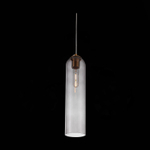 SL1145.343.01 Светильник подвесной ST-Luce Латунь/Дымчатый E27 1*60W CALLANA