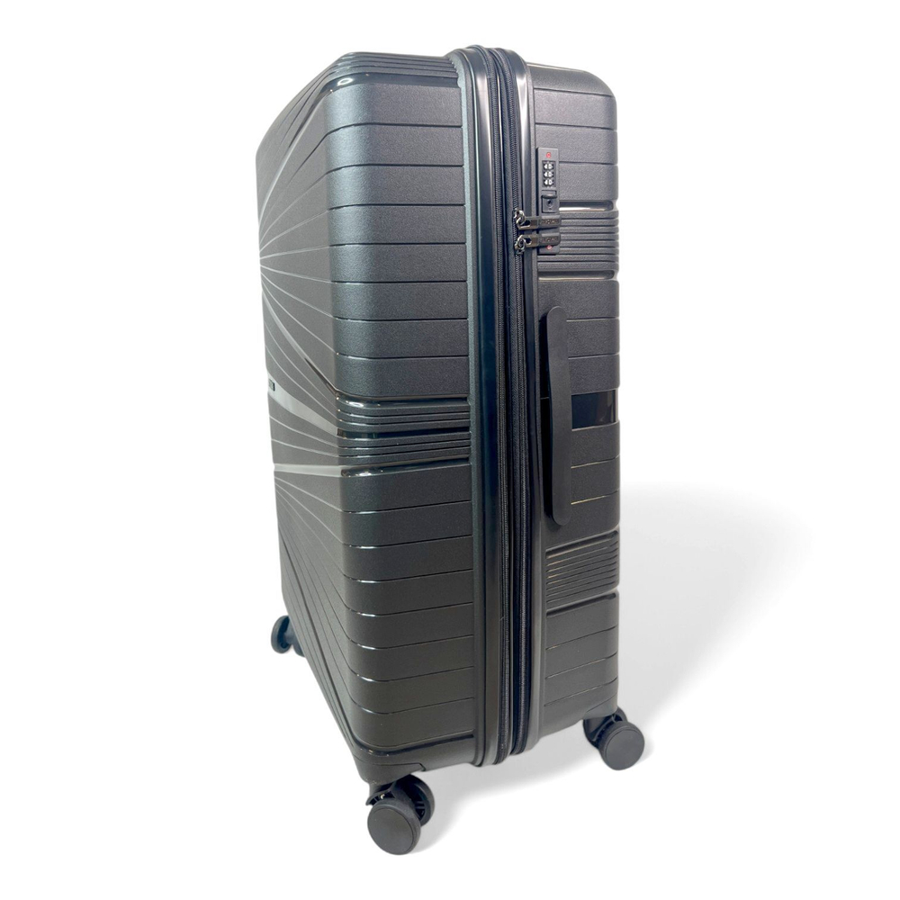 Большой чемодан Mironpan 23103, Черный, XL