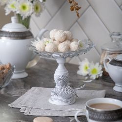 Фруктовница-конфетница Птичка Терра сонг Сильвер