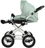 Детская коляска Indigo Barbara 21 Classic 3 в 1 с автокреслом Avionaut Cosmo Grey Ba02 шалфей