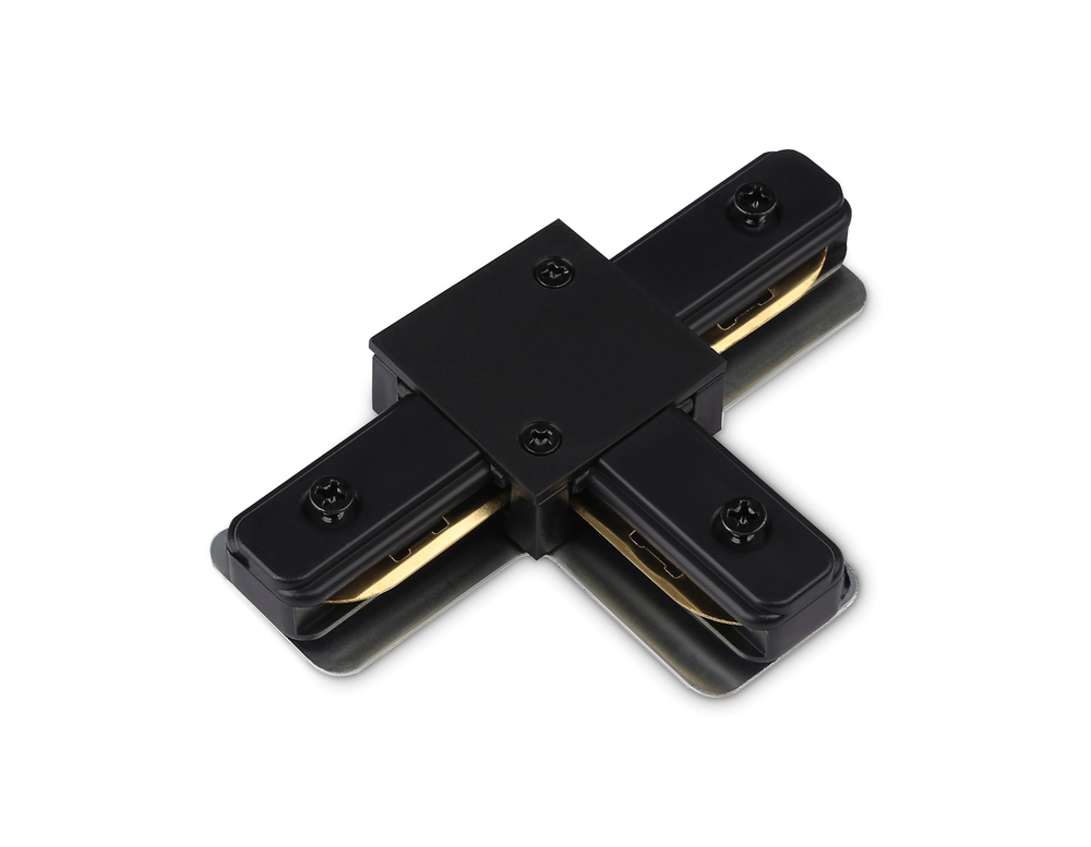 GL7168 BK черный матовый коннектор Т-образный для однофазного шинопровода Standard 220V NEW 105*70*20