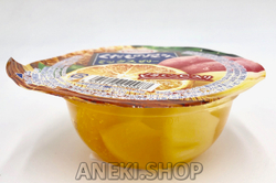 Желе фруктовое с кусочками персика, ананаса и мандарина 160 г Tarami