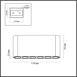 Потолочный светильник ODEON LIGHT 7091/15CL