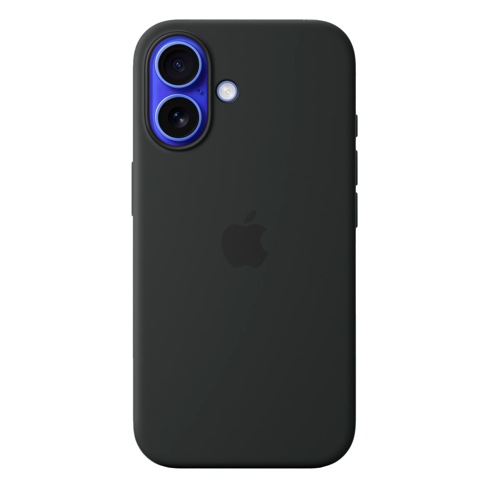 Силиконовый чехол с поддержкой MagSafe Apple Silicone Case для iPhone 16, Black (Черный)