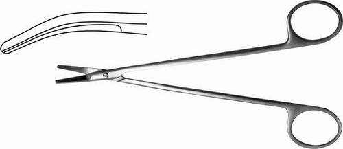 ТМ- Н-38 Ножницы сосудистые вертик. изогнут. под углом, 160 мм (НОВОЕ ИСПОЛНЕНИЕ)