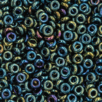 Японский бисер TOHO Demi 8/0 (№84), металлизированный, непрозрачный глянцевый