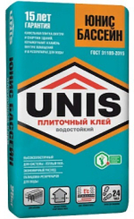 Клей д/плитки ЮНИС Бассейн 25 кг