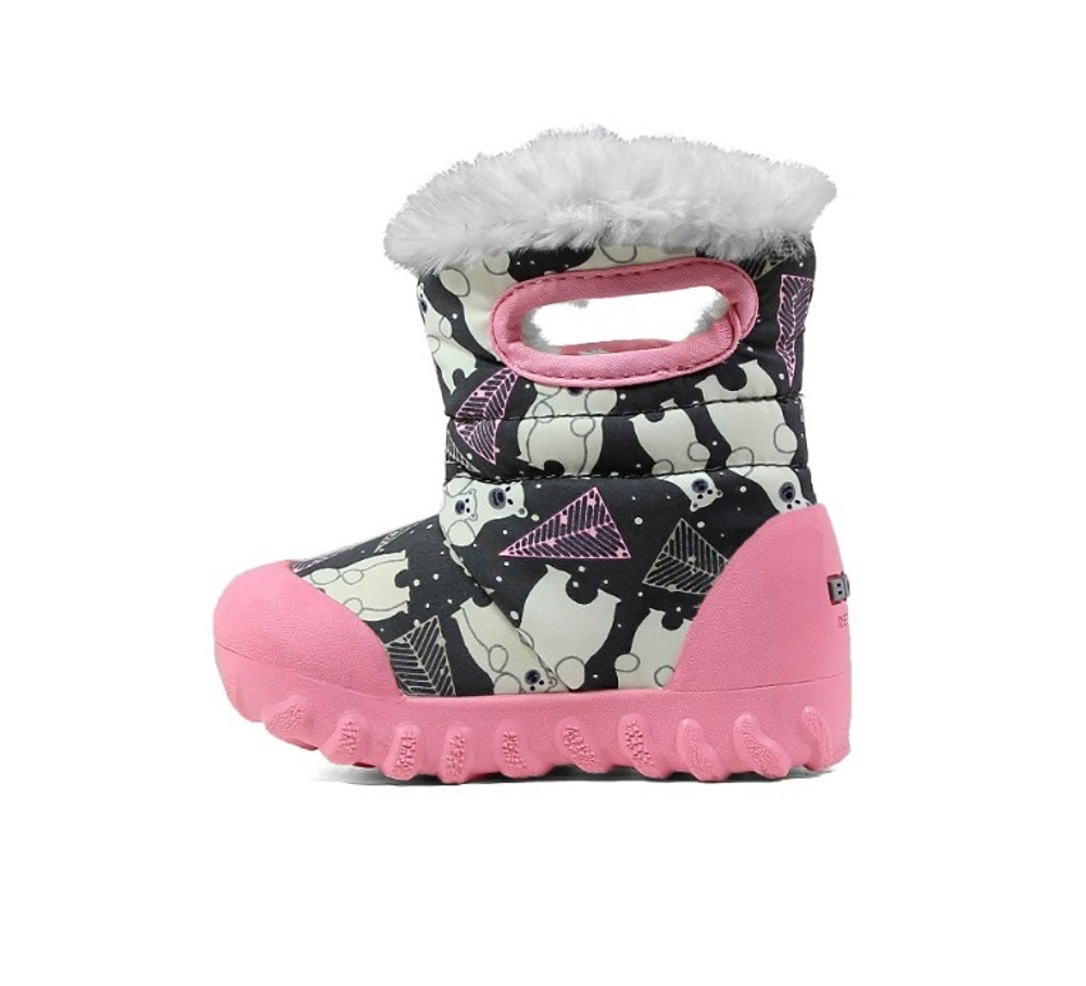 Сапоги утепленные детские Bogs B-Moc Bears Dark Grey