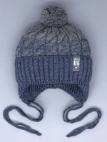 Шапка для мальчика осенняя на завязках