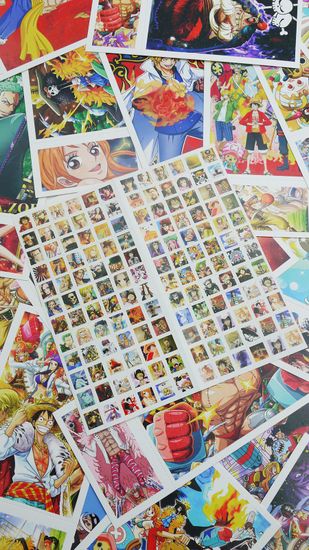 Набор открыток, карточек и наклеек "Ван-Пис / One Piece", 188 предметов