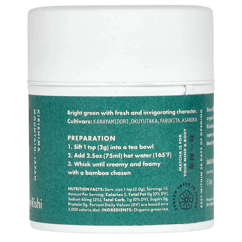 Rishi Tea, матча на каждый день, 30 г (1,05 унции)