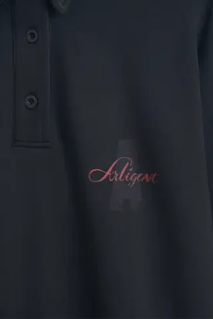 Свитшот с воротником поло