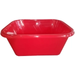 Таз прямоугольный 30 л ПП красный /5