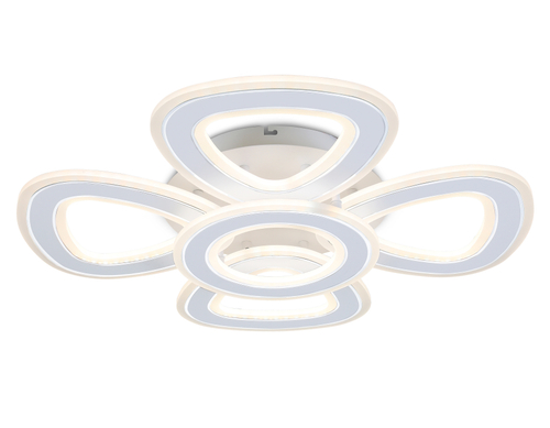 Светильник светодиодный потолочный с пультом FA8925/4+1 WH/CH белый/хром 163W 3000K-6400K 590*590*120 (ПДУ РАДИО 2.4G)