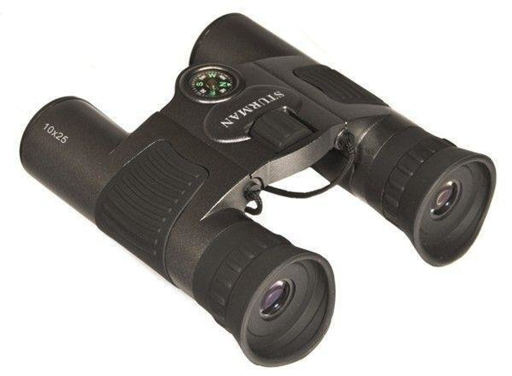 Бинокль Sturman 10х25 с компасом CARBON