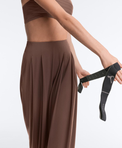 Oysho Широкие брюки Light Touch с вытачками, коричневый