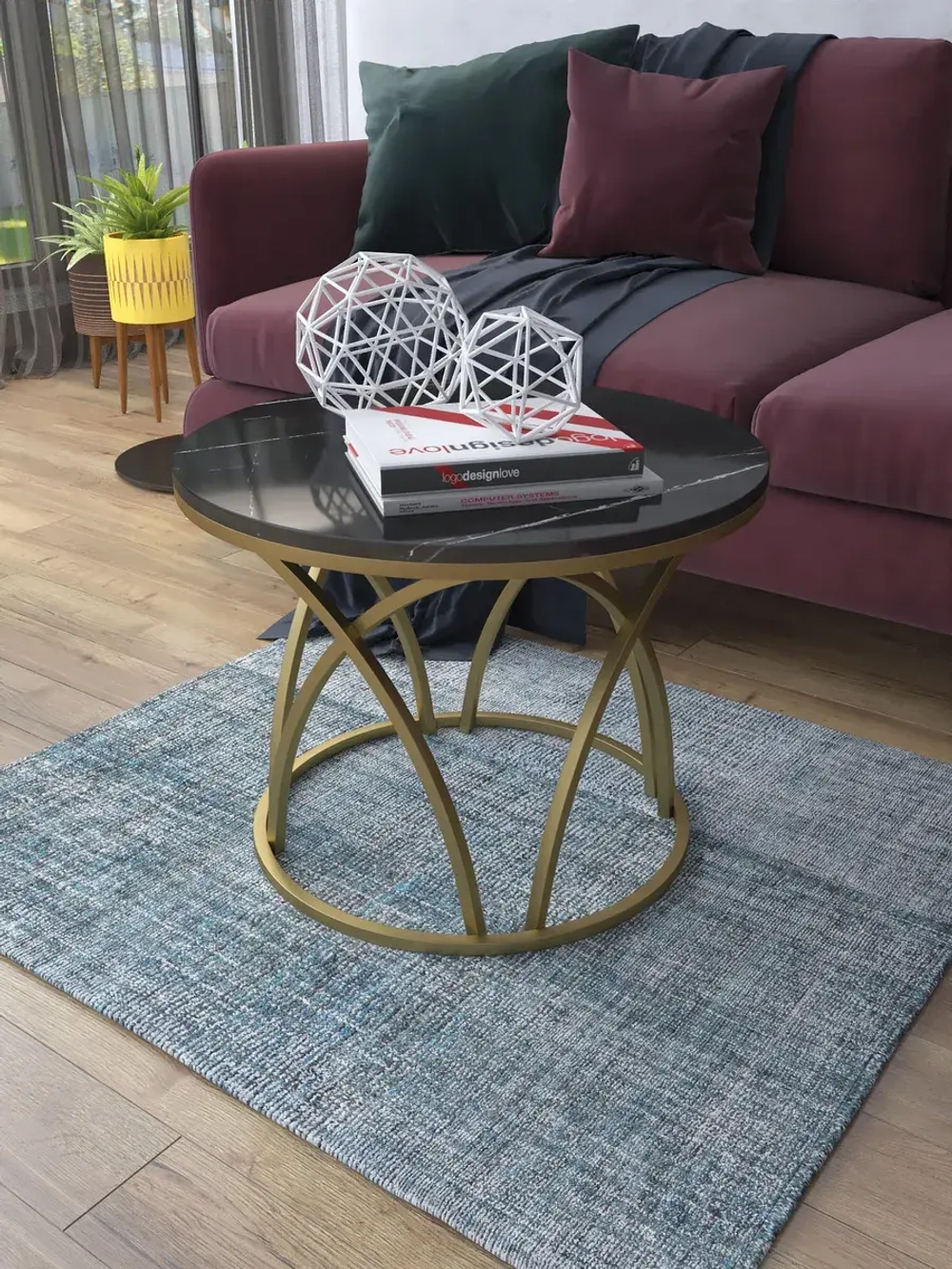 Журнальный стол Тюльпан - ЗЧГ - МДФ в ПВХ