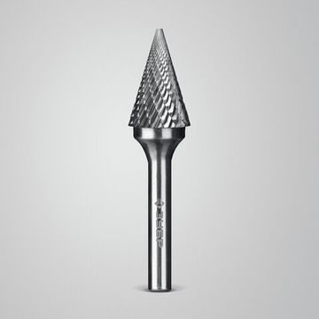 ЗУБР 16х25 мм, тип M (конус с острым углом 30°), хв-к 6 мм, твердосплавная борфреза, ПРОФЕССИОНАЛ (28811-16-25)
