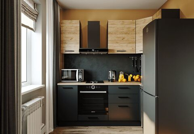 Кухонный гарнитур угловой Дели 2200х1000 (38мм)