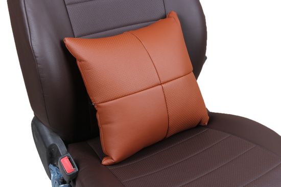 Автомобильная подушка в салон из экокожи