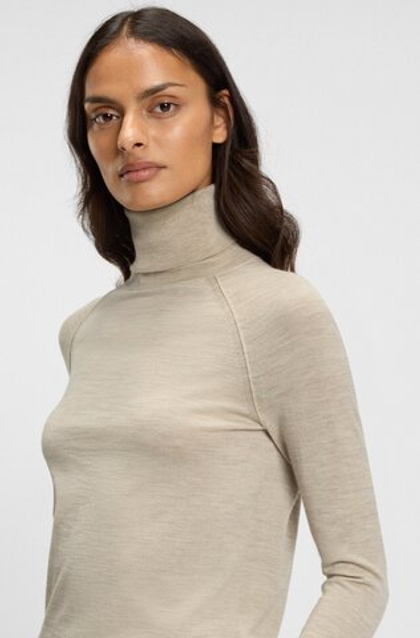 BOSS Водолазка из тонкой шерсти