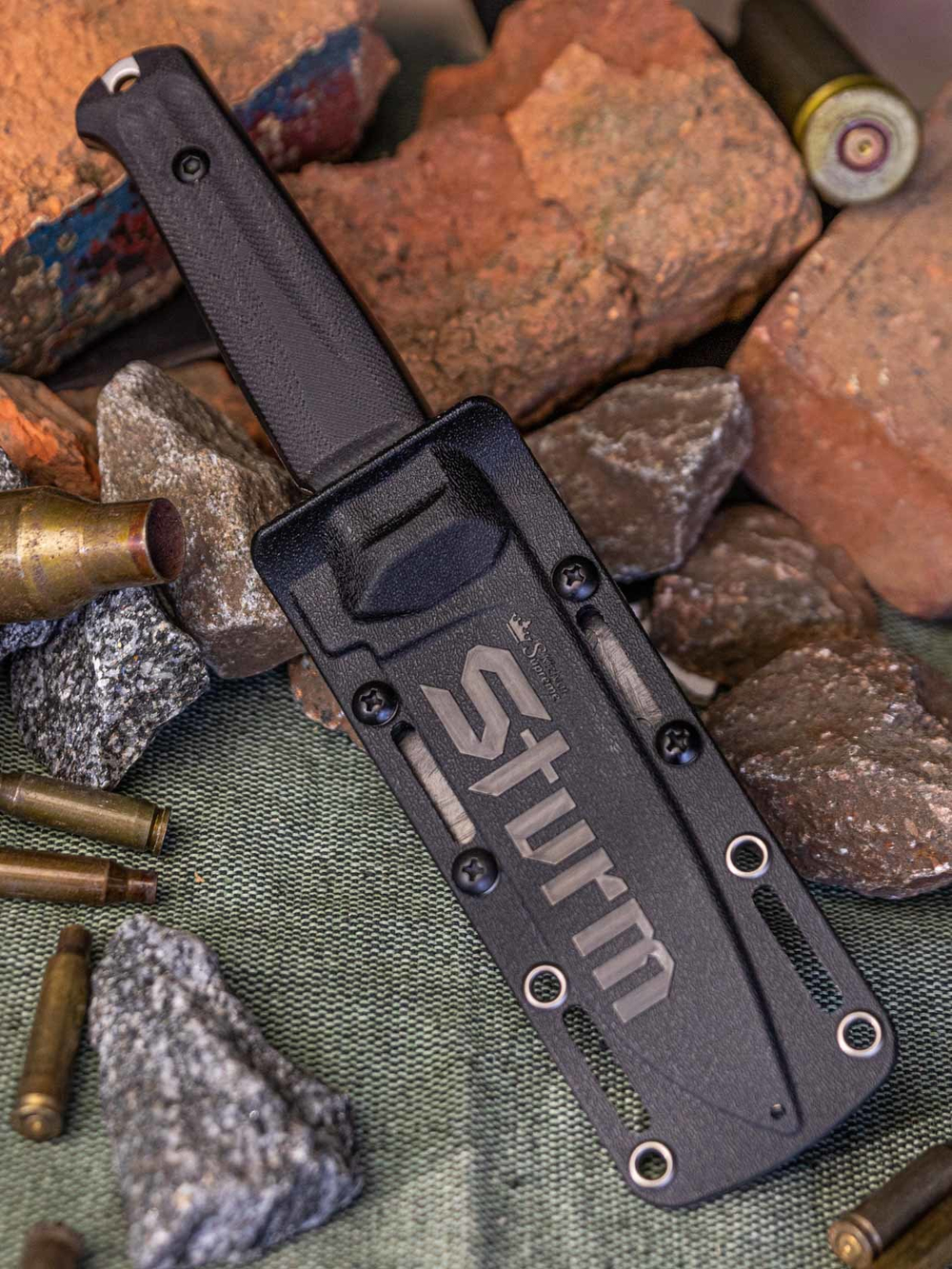 🏆Тактический нож Sturm AUS-8 StoneWash Black G10