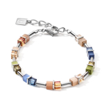 Браслет Coeur de Lion Blue-Brown-Olive 5020/30-0750 цвет  коричневый, синий, мульти, бежевый
