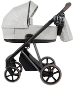 Детская коляска Roan Sol Vintage Luxury 2.0 2 в 1 PIX/50/L Pixel/Light/Black/руч.Cappuccino