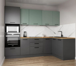 Кухонный гарнитур угловой Изумруд 2600х1400 (38мм)