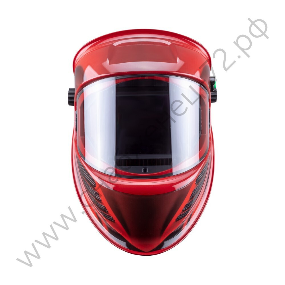 Маска сварщика КОРУНД МЕГА красная (ф-р MEGA LED) в коробке