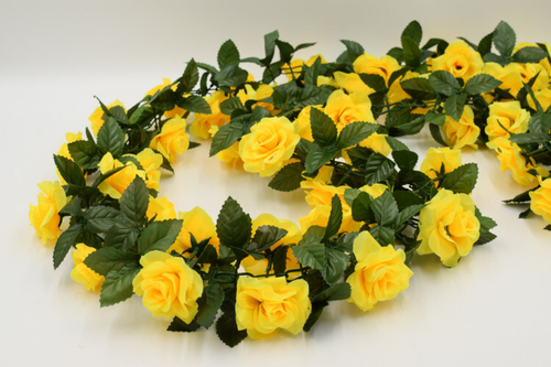 Гирлянда с розами желтые 275см. Артикул: 1614276