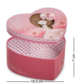 WG-69/2-A Коробка подарочная «Сердце» цв.розовый