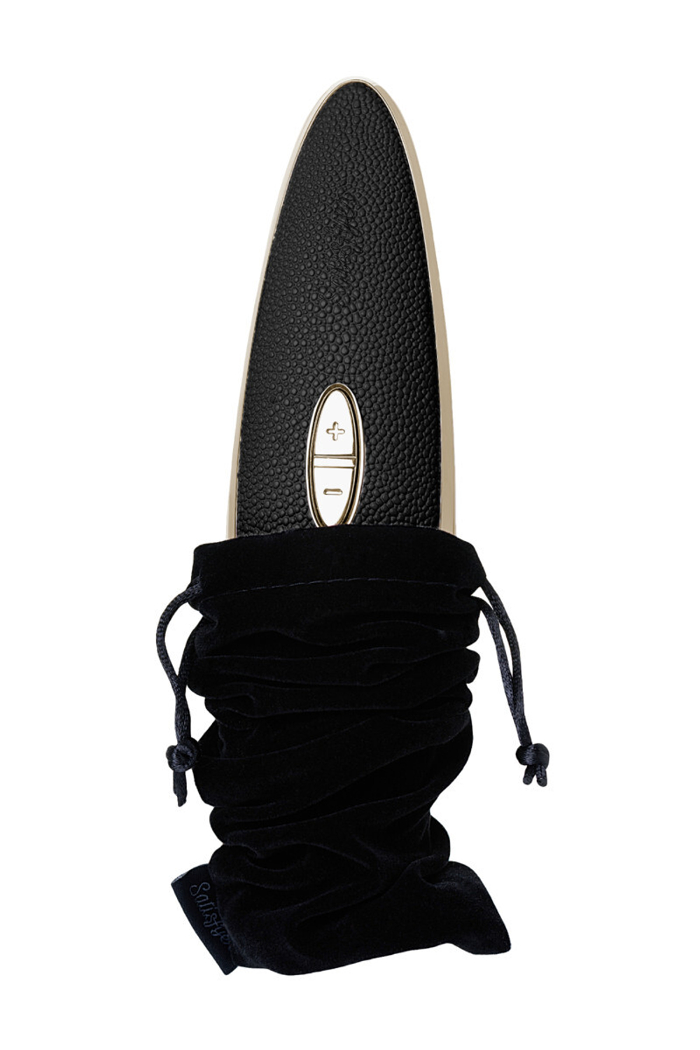 Вибратор Satisfyer Luxury Haute couture, с вакуум-волновым бесконтактным стимулятором, силикон, черн