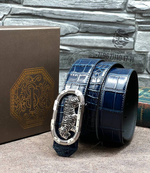 Ремень Stefano Ricci из кожи крокодила