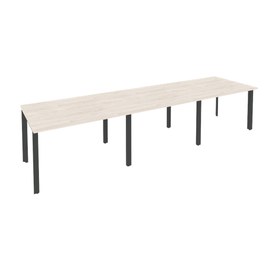 Onix Стол переговорный O.MP-PRG-3.2 Денвер Светлый/Металл Антрацит 3540*980*750