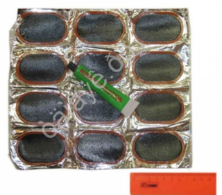 Латки камеры 12 (набор латок+клей) 11696